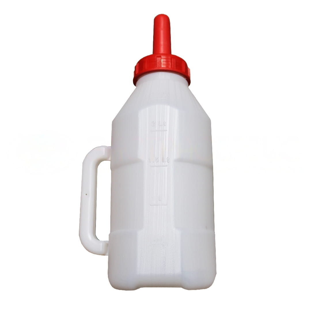 Бутылка пластмассовая для выпойки телят с соской 2,5 литра (Турция)