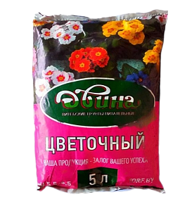Грунт для растений Двина Питательный Цветочный, емк. 5л.