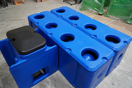 Поилка 4-х метровая 8-ми шаровая с подогревом (-35°С)