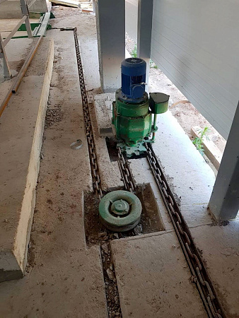 Установка навозоуборочная скреперная УНС-1 (170м/250м)