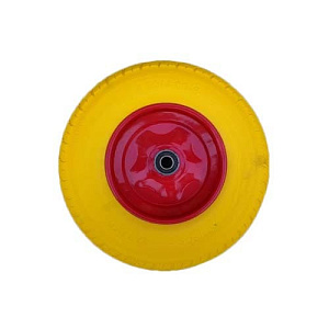 Колесо 4.00-8 полиуретановое для тачки (ось 25/110)