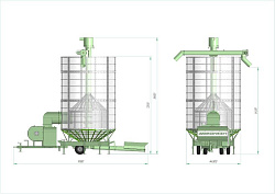Зерносушилка AGRONEZH МОДЕЛЬ М50
