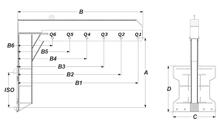 Кран-балка на каретку KSR