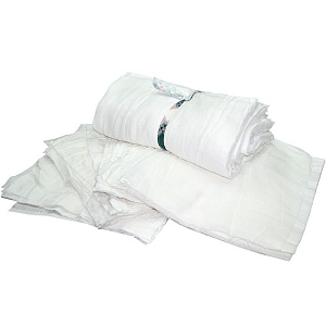 Салфетка техническая бесшовная 40х40 см отбеленная