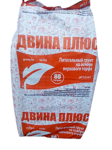 Грунт для растений Двина Плюс Питательный, емк. 80л.