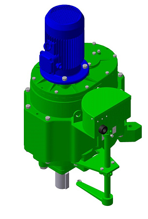 Редуктор  УНС 1-12.000-01 (2,2кВт/1500мин-1) в сборе с механизмом реверса
