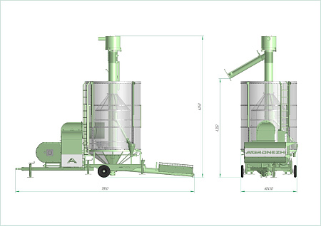 Зерносушилка AGRONEZH МОДЕЛЬ M10