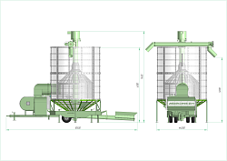 Зерносушилка AGRONEZH МОДЕЛЬ М40